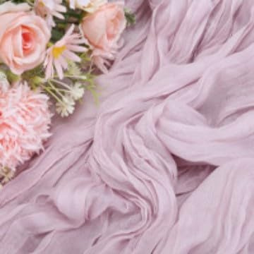10 Bali chiffon table flags, pleated wedding party decorations, pink pleated fabric