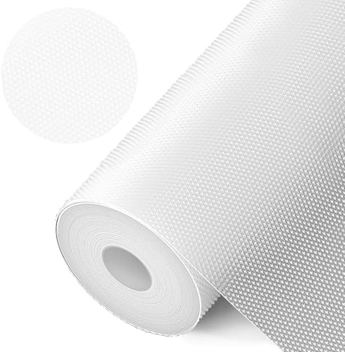 Alfombrilla para cajones de material EVA, impermeable, antideslizante, para cocina, armario, cocina, no adhesiva, para estanterías, armarios, cajones, frigoríficos, 60 x 500 cm, transparente/patrón de