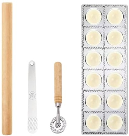 Milageto Juego de 5 Cortadores de Raviolis, Pequeño Cortador de Bolas de para Cocina, Pasta Y Hogar.
