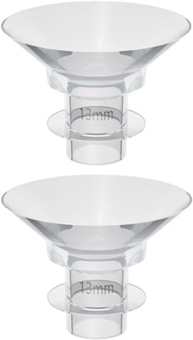 WRITWAA Inserts de Bride en Silicone Souple 13mm pour Tire-lait Portables, 2 Pièces Faciles à Saisir et Résistants la Déformation, Adaptés aux Femmes Allaitantes
