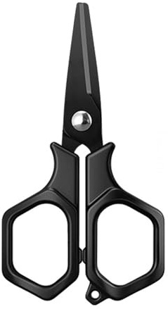 KACCDE Tijeras de pesca de acero inoxidable para nailon de carbono, herramienta compacta de peso ligero, mango antideslizante, tijeras de pesca de acero inoxidable