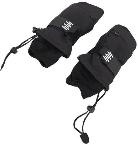 YUKERMARB Skidvantar Regnsäkra Snowboardvantar med Aramidhandflata EVA Handledsskydd 5 Fingrar Inre Vindtät Isolerad Design för Skidåkning Snowboarding Vuxna (L)