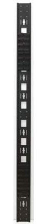RS Pro Steel Adjustable Vertical Cable Management System for Use with 42U Rack Unit