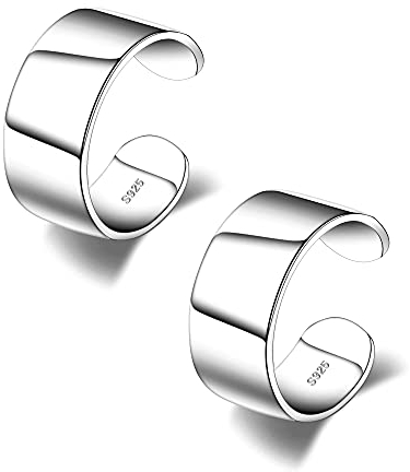 Ear Cuff Set Damen Ohrmanschette Ohrringe 925 Sterling Silber Earcuffs Set Helix Knorpel Ohrmanschette Ohne Ohrloch Wickelohrring Fakepircings Ohr Cuffs Ohrklemme