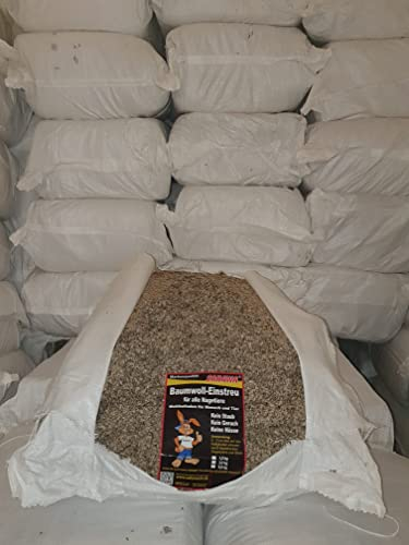 SAHAWA Baumwolleinstreu 25 Kg Vorratspack Baumwolle Einstreu Naturstreu