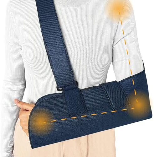 OrtoPrime Armschlinge Schulter Bilateral - Schulterverletzungen - Armlehne Wegfahrsperre Schulter und Arm Komfort - Universal verstellbare Schlinge für Erwachsene.