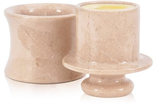 Speshstones Mantequera de mármol con tapa para encimera, mantequera francesa negra de 10 cm para almacenamiento en la cocina, mantequera de piedra (Verona, 4Inches)