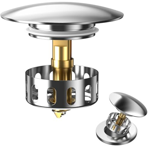 Universal Bathtub Stopper and Tub Drain Hair Catcher, bath plug replacement, pop up sink plug replacement, bath plug replacement, bathroom sink plug replacement for 43mm Drain Hole