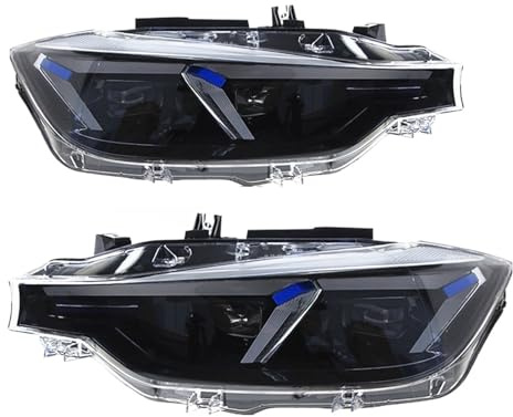 Faros delanteros de coche Compatible con BMW F30 F35 2013-2018 318i 320i 325i, faro delantero modificado, lente DRL, accesorios for automóviles(Original Halogen)