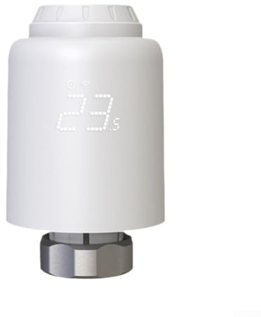Testina termostato per radiatore WiFi per app Tuya/For Smart LIFEs, valvola TRV programmabile con apertura per il rilevamento delle finestre, M30 x 1,5 mm per controllo intelligente del riscaldamento