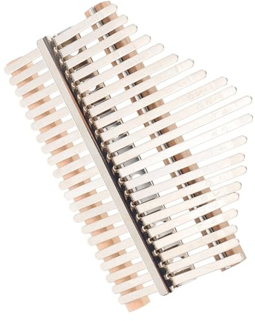 POPETPOP Kit de Accesorios para Kalimba de Bricolaje 21 Tonos, Teclas de Metal y Madera, Multifuncional para Ensamblar Piano de Pulgar en Casa