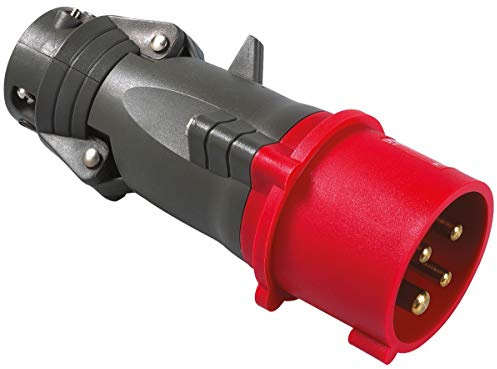 Fiche mobile droite Hypra 16A - 3P+T - 380V~ à 415V~ - plastique - IP44