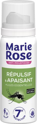 MARIE ROSE - Spray Anti-moustiques Répulsif et Apaisant - 100mL - Huiles Essentielles - Contribue à Repousser les Moustiques pendant 7 heures - A Partir de 3 ans