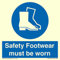Safety Footwear must be worn Sign - 85x85mm - S85