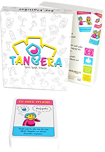 TANGERA - Das Original Trink-Kartenspiel für Deine nächste Party! | Partyspiel | Geschenkidee | Must Have für Jede Party! | Geburtstagsgeschenk | Geschenk für Deine Freunde