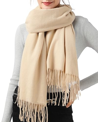 Ymomode Scarfs for Women Pashmina Shawls and Wraps for Evening Dress Bridesmaid Wedding Bridal Winter Warm Long Large Scarves