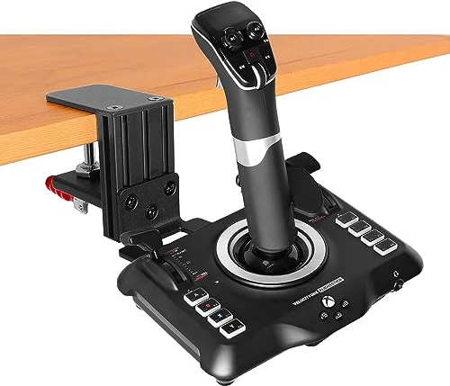 HTLAKIKJ Desk Mount for Flight Sim Joystick - Compatible with Logitech Extreme 3D Pro and Turtle Beach VelocityOne Flightstick for Xbox and Windows - Durable Metal Holder