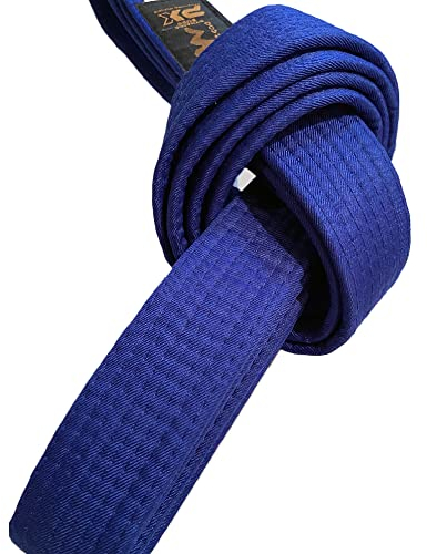 TEKKA BUDO Kampfsport Gürtel Blau - 330 cm x 4 cm - Blaugurt für Karate, Judo, Taekwondo, Jujutsu, Kickboxen, Ninjutsu
