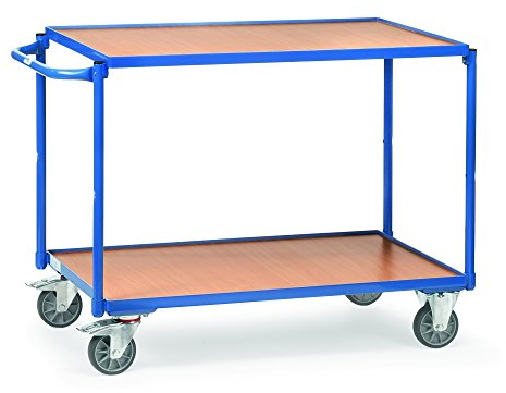 Fetra Transportgeräte mtpfg2942 Wagen Tablett seitlicher Tragegriff, 2 randlos 1000 mm x 600 mm Plattform