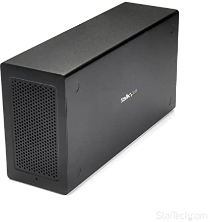 StarTech.com Thunderbolt 3 PCIe Erweiterungsgehäuse, Externes Gehäuse mit einem PCI Express Slot, PCIe Box für Laptops/Desktops/All-In-Ones, 5K/4K Ausgang über TB3/DP Ports, TAA konform (TB31PCIEX16)