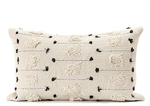MOCOFO Funda de cojín 30x50 Funda de cojín Bohemia Decorativa Adecuado para sofá, Sala de Estar, balcón, Coche（círculo de Flores Cortadas）