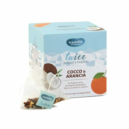 Neavita Twice - Infuso a Freddo Cocco e Arancia, 15 Filtroscrigno