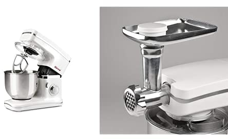 Girmi IM30 Impastatrice Planetaria Professionale, 1300W Max, 5.2 Litri, con accessorio TRITACARNE INCLUSO