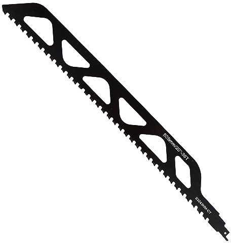 LAIWOO Säbelsägeblätter Stein, Hartmetallstahl Sägeblätter, Ytong Säge, Ziegelsäge Säbelsäge für Porenbeton, Beton für Einhell, Dewalt, Bosch (505mm)