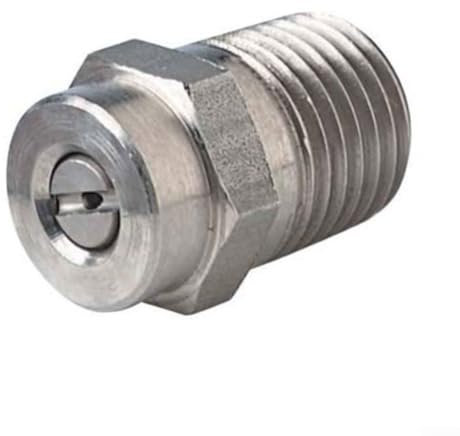 pour 1 buse de nettoyage, buse de lavage à haute pression, en acier inoxydable 304, pour nettoyer les espaces restreints et le nettoyage des tuyaux (40°)