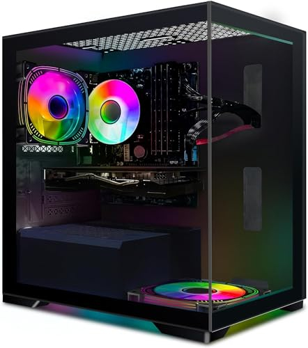 STGsivir ,PC Gaming,Ordenador de sobremesa Core i7 up to 3.9GHz,Radeon RX 580 16GB,16GB RAM,512GB SSD,WiFi,BT 5.0,2 Fans,Windows 10 H64