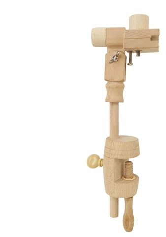 Desktop-Stickrahmenständer – um 360 Grad drehbarer Stickständer für den Tisch | Stickständer für Handarbeit | Kreuzstichständer | Verstellbarer Holzrahmenhalter, gedrehter Handarbeitsrahmentisch