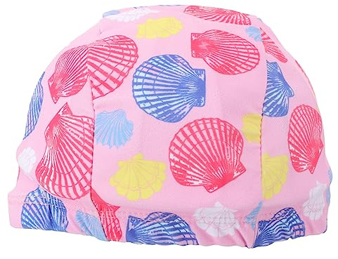CORHAD Waterproof Swimming Cap for Boys and Girls Ear Protection Elastic One Size Soft Nylon Perfect for Swimming