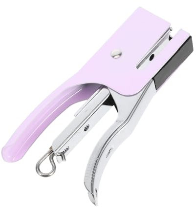 Gadpiparty Metal Hand-held Stapler Mini Desktop Refillable Clip Stapler for Office School and Home Use for Students
