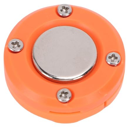 Zunate Kit Magnétique de Microphone CB Portable pour KMC30, Kit de Montage de Support de Microphone Radio Rond adapté pour KMC32 KMC35 KMC36 Clip de Suspension de Micro CB avec Dos (Orange)