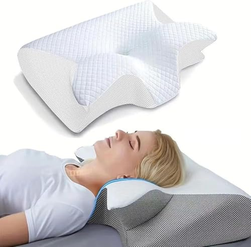 seladi airflow pro airflow pro nacken therapiekissen seladi airflow pro kissen kissen schlafapnoe kissen Ergonomisches Kopfkissen Nackenschmerzen Memory Foam Pillow FüR RüCken & BauchschläFer (Weiß)