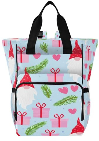 Ttgoth Sac à dos à langer étanche avec porte-biberons isothermes, sac à dos de voyage multi-poches avec sangles de poussette pour maman et papa