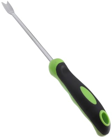 Gatuida Désherbeur Manuel en Acier Inoxydable L Forme, Outil de Jardinage pour Désherbage, Ameublir la Terre et Transplanter, Outil Multifonction pour Patio et Jardin, Arracheuses