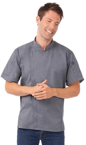 Chef Works Men's Bcsz009inbs Chef s Jacket, Ink Blue, UK