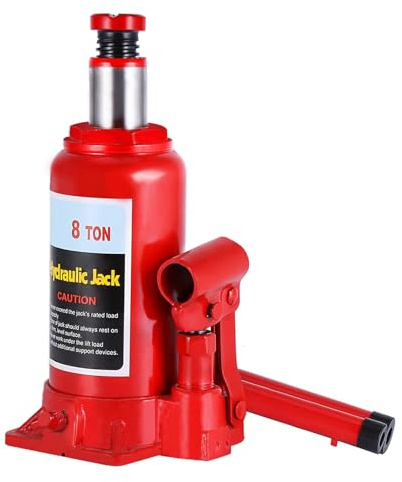 Gato hidráulico de 8 toneladas, gato universal, hidráulico de reparación de metal grueso, gato vertical para coche, taller, para la carretera o el garaje.