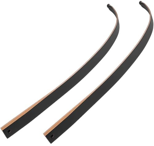 Keshes Extremidades de arco recurvo – Extremidades de repuesto desmontables, peso ajustable de 15 a 60 libras, arce duradero con laminación de fibra de vidrio, ideal para práctica de tiro con arco