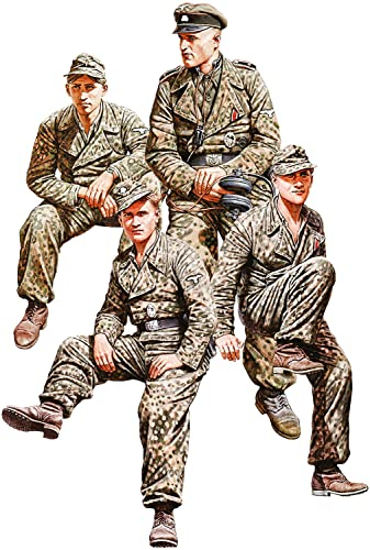 Mini Art 35364 1:35 Fig. DT. Pz Mannsch. (4) FRA. 1944 - Reproduction fidèle, modèle réduit, kit Plastique, Bricolage, Hobby, Collage, kit modèle, à Assembler, Non Peint