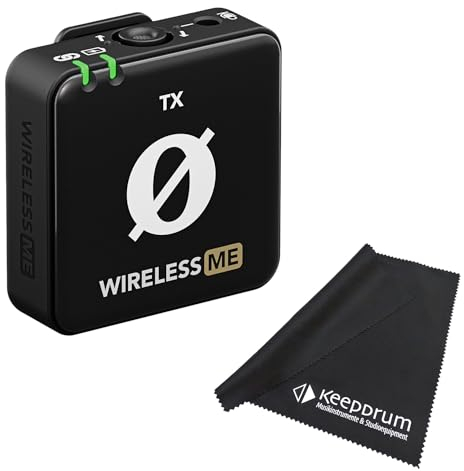 RØDE Wireless ME TX Wireless Microphone Transmitter Module Single + Keepdrum Microfibre Cloth