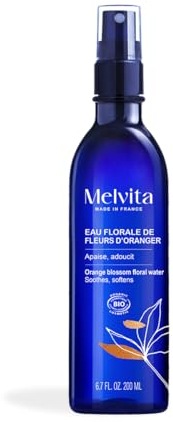 Melvita - Eau Florale de Fleurs D'Oranger - Lotion Tonique Multi-Usages - Hydratante et Apaisante - Fabriqué en France - 200 ml
