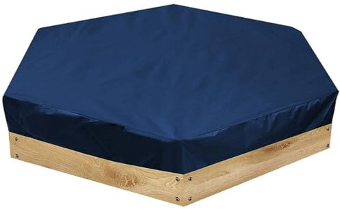 WELLDOER Tragbare Sandkastenabdeckung Baby Sandspielzeug Regendicht Sechseckige Sandkastenabdeckung Außenbereich Schlechtes Wetter Sicherheit Sandkastenabdeckung