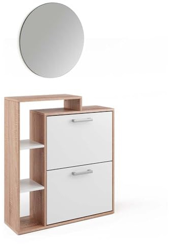 Vicco Shoe tipper Orlando, Sonoma, 2 parts, with mirror