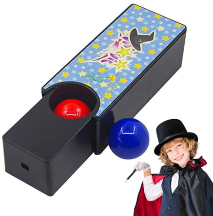 Tours De Magie pour Enfant – Accessoires De Boîte Interchangeables, Transformations De Boules Rouges À Bleues | Gimmick Magique en Gros Plan, Accessoires De Spectacle Interactifs pour Jeunes Magicien