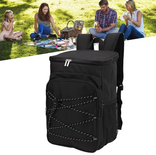 Sac à Dos Réfrigérant Isotherme avec Poches Latérales pour Pique-Nique, Camping et Voyages en Plein Air
