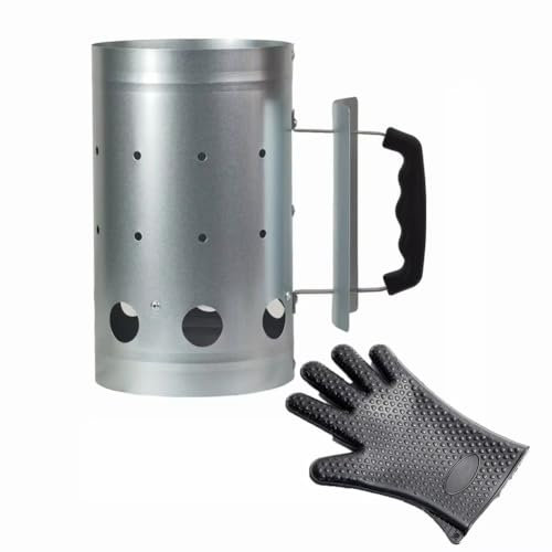 Fangxuee Carbón Vegetal Luz de Carbón Cubo de Encendido Estufa de Carbón Barbacoa de Arranque Rápido Chimenea Barbacoa Barbacoa Barriles de Carbón Parrilla