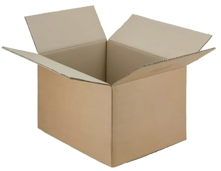 Dubbelvågig kartonglåda, 60 x 40 x 40 cm, förpackningar, lådor för flyttning och förpackning, hållbara och hållbara, omlokaliseringslådor, perfekt som fraktkartonger - Varzi från 1956 (25 styck)