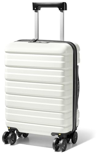Lekesky 16 Inch Underseat Carry On Luggage Airline Approved, D-Beige